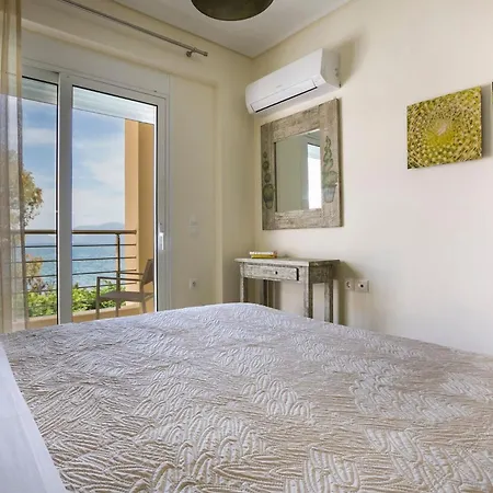 Deluxe Kefalonia Leyland 1 Bedroom Pool And Sea View * 카라보밀로스